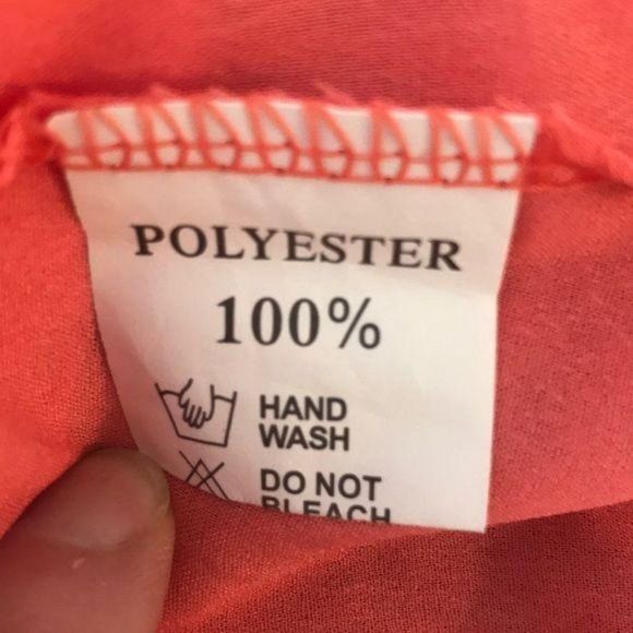 Liva Girl Sheer Coral Tank Top Size XL - Picture 7 of 7